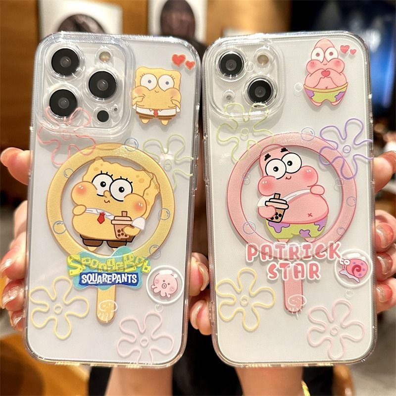 スマホケース おなじみの「スパンキング・グレイド」と「パトリック」が笑顔で登場!マグネットスマホケース 耐衝撃・防振性能に優れ、高級感あふれるスマホケースで、iPhone に対応