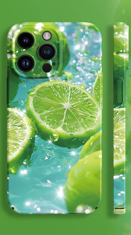スマホケース  夏のフルーツパーティテーマ、 全 6 種  耐衝撃・防振性能に優れ、高級感あふれるスマホケースで、iPhone に対応
