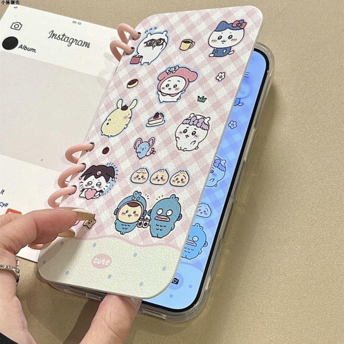 本型スマホケース  クロミテーマ 手帳型スマホケース  キャラクターの柔らかい 折りたたみ式 ノート型 スマホケース  iPhone に対応