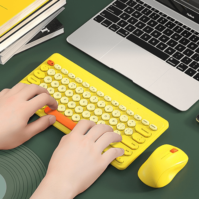 ワイヤレスキーボード|BOW・静音・手触りがいい・キーボードショートカット・快適なタイピング体験・コンパクト - BicMart