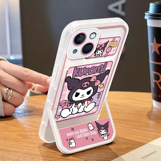 スマホケース  インスタ風で大人気のクロミとパチリーテーマ  耐衝撃・防振性能に優れ、高級感あふれるスマホケースで、iPhone に対応