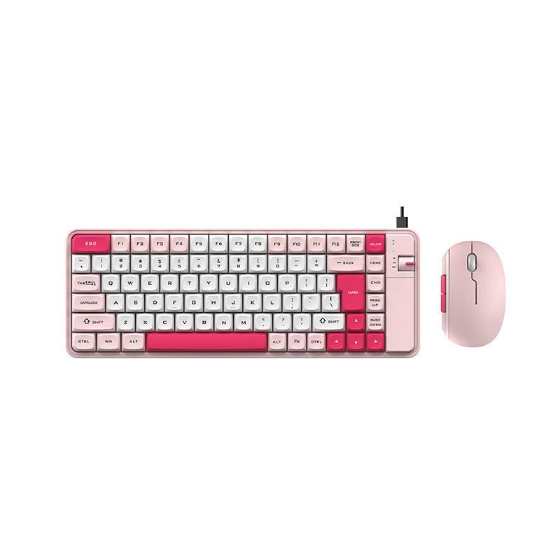 デュアルモードカラーキーボード&マウスセットで、ワイヤレス・ブルートゥースで汎用的に使用できるキーボード - BicMart