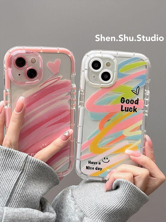 スマホケース 夜光フレームシリーズ  耐衝撃・防振性能に優れ、高級感あふれるスマホケースで、iPhone に対応