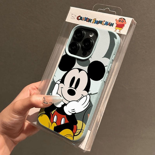 スマホケース  ミッキーシリーズ  耐衝撃・防振性能に優れ、高級感あふれるスマホケースで、iPhone に対応