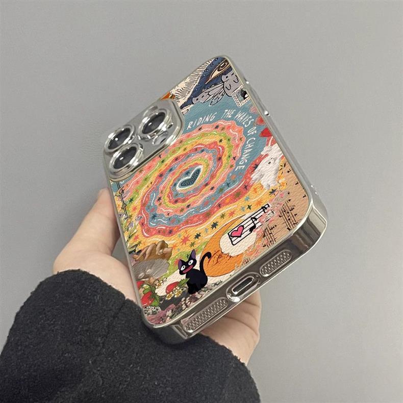 Love swirl design, full coverage, shockproof, luxurious smartphone case for iPhone