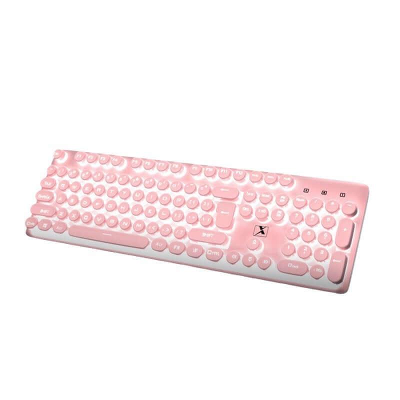 K620 メカニカル感覚キーボード&マウスセット、カラーバックライト付き、エレクトロニクスゲーム向けのパンクスタイル静音キーボード - BicMart