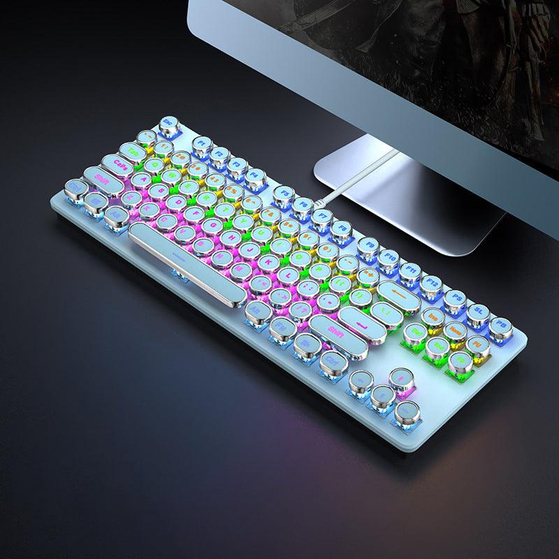 メカニカルキーボード|かっこういい・青色・ゲーム用・緑軸・使いやすい・手応えがよい・87キー/104キー - BicMart