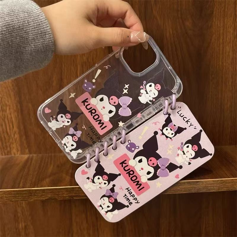 本型スマホケース ハローキティ テーマ 手帳型スマホケース キャラクターの柔らかい 折りたたみ式 ノート型 スマホケース iPhone に対応