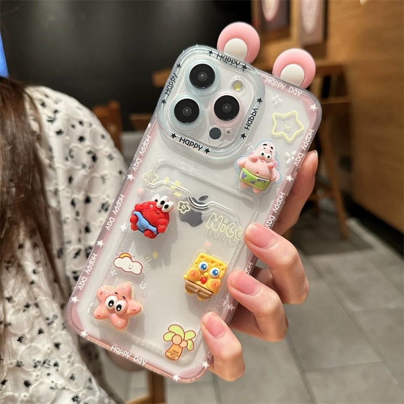 スマホケース  おなじみのスパンキング・グレイドとパトリックが立体的に登場するスマホケース! 耐衝撃・防振性能に優れ、高級感あふれるスマホケースで、iPhone に対応