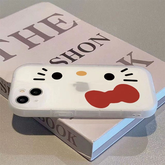 スマホケース かわいさが爆発する大きな目のハローキティがケースに登場! 耐衝撃・防振性能に優れ、高級感あふれるスマホケースで、iPhone に対応