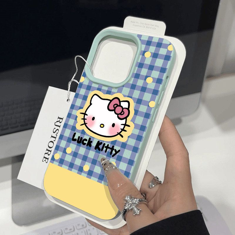 スマホケース ハローキティテーマ、全5色 耐衝撃・防振性能に優れ、高級感あふれるスマホケースで、iPhone に対応