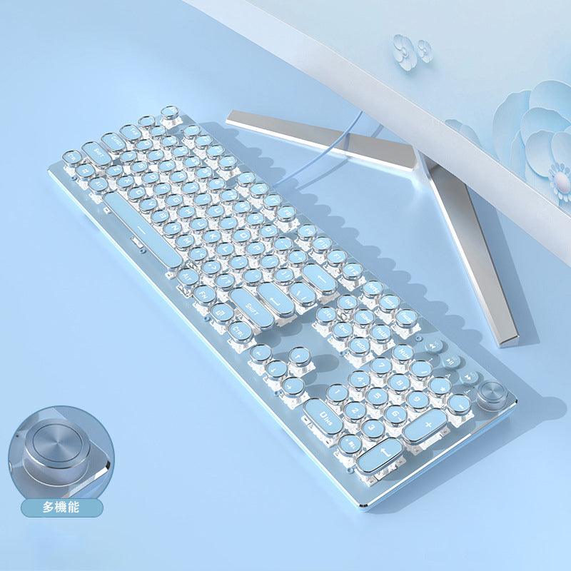 メカニカルキーボード|かっこういい・青色・ゲーム用・緑軸・使いやすい・手応えがよい・87キー/104キー - BicMart