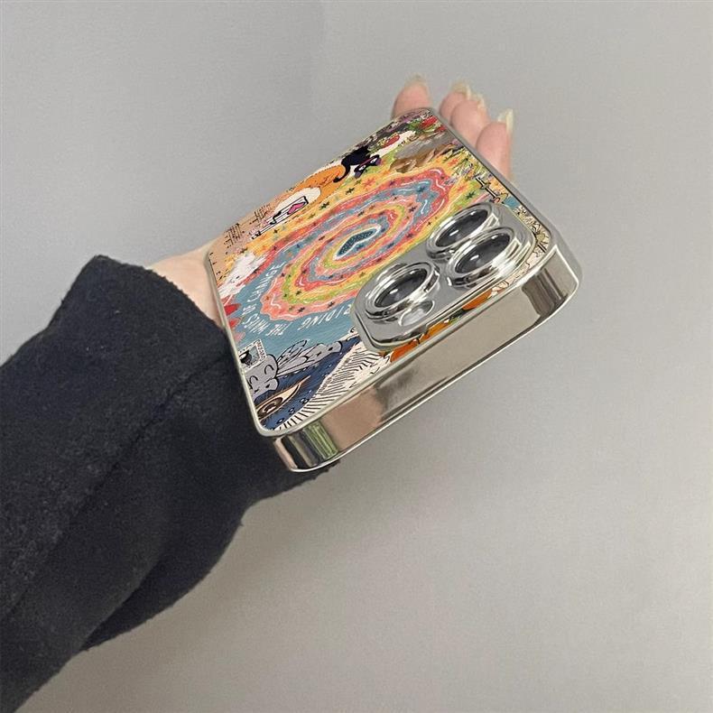 Love swirl design, full coverage, shockproof, luxurious smartphone case for iPhone