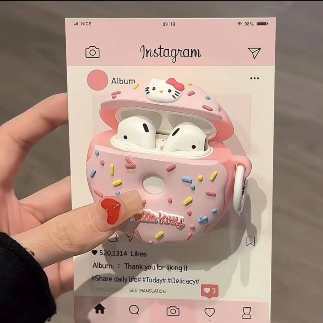 イヤホン保護カバー   超大人気  ドーナツ  デザイン イヤホンケース