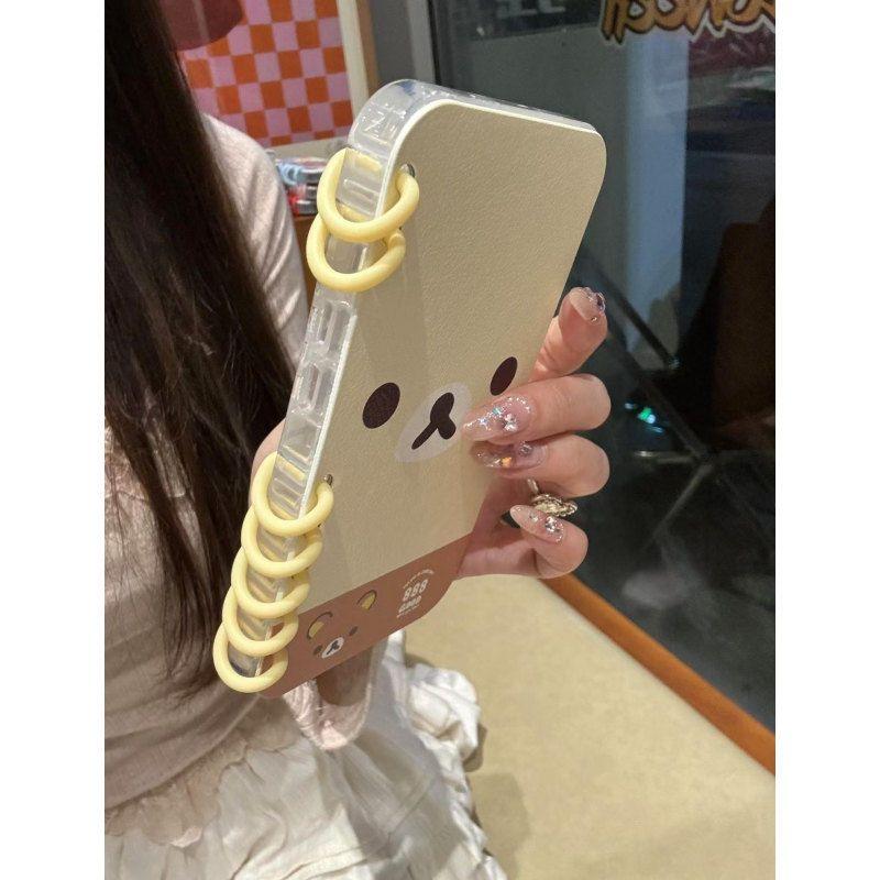 本型スマホケース 可愛いテーマ 手帳型スマホケース キャラクターの柔らかい 折りたたみ式 ノート型 スマホケース  iPhone に対応