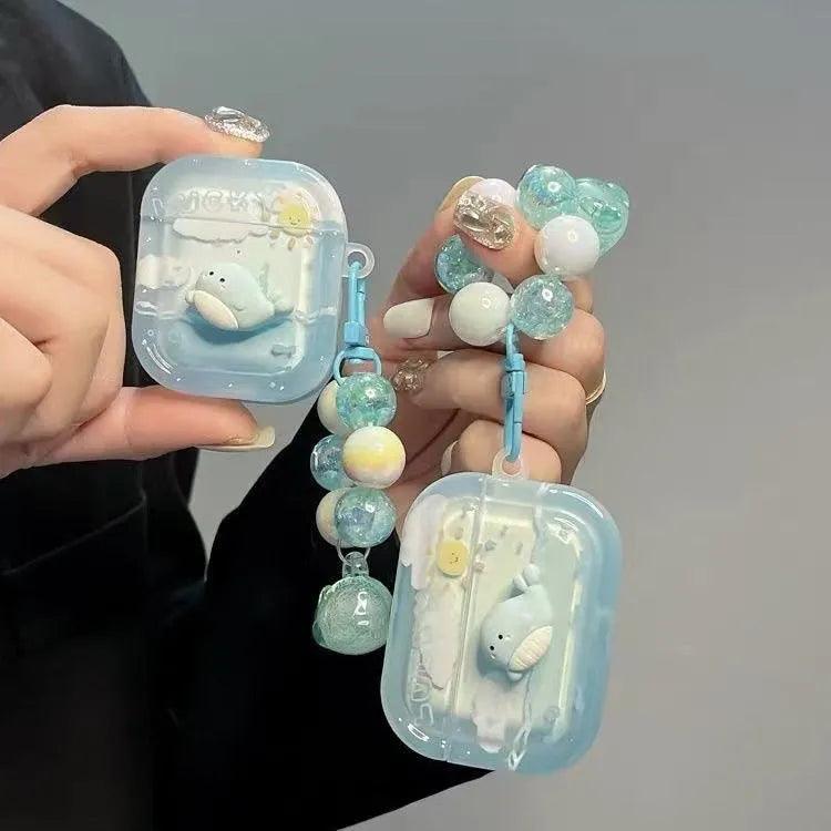 イヤホン保護カバー   超大人気  海の精霊  デザイン イヤホンケース