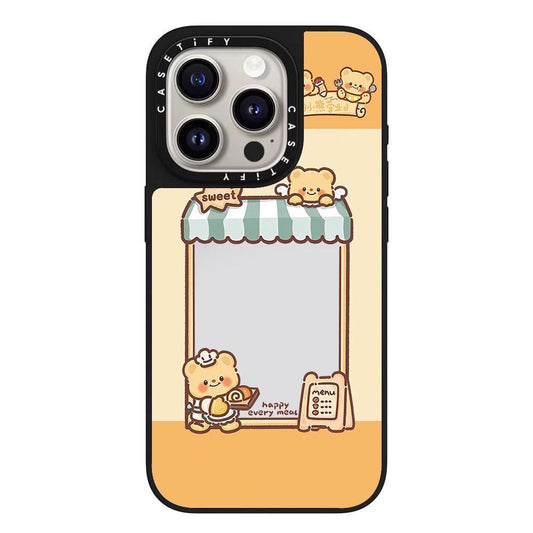 スマホケース  バタークマテーマ 全 5 種類 耐衝撃・防振性能に優れ、高級感あふれるスマホケースで、iPhone に対応