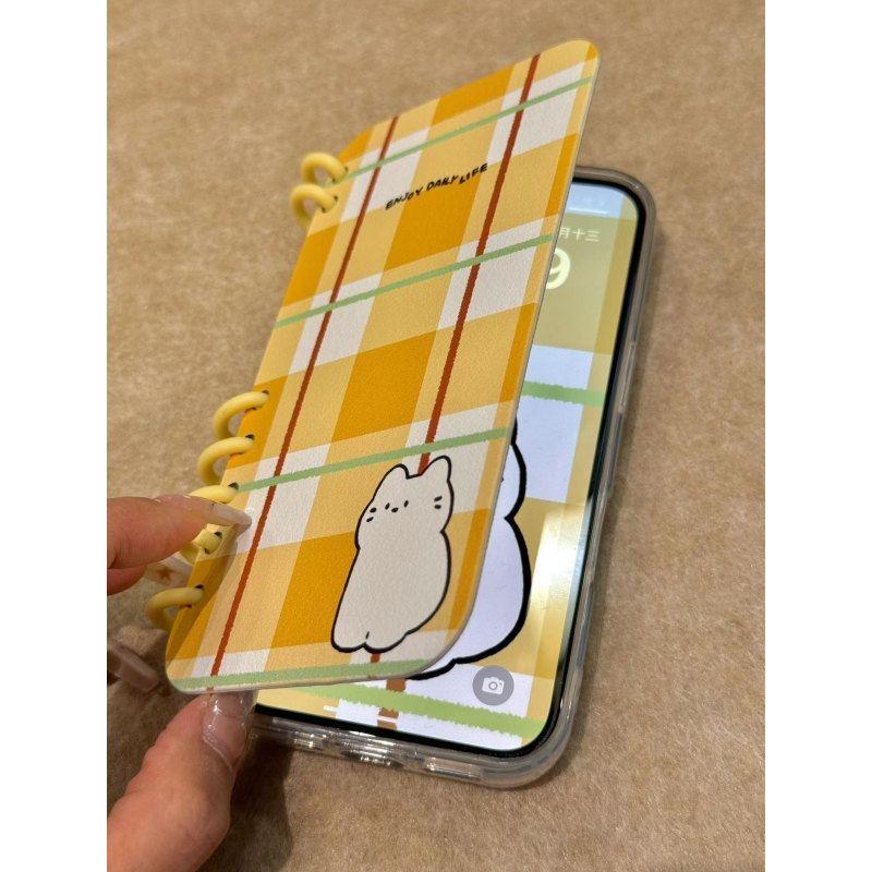 本型スマホケース 可愛いテーマ 手帳型スマホケース キャラクターの柔らかい 折りたたみ式 ノート型 スマホケース  iPhone に対応