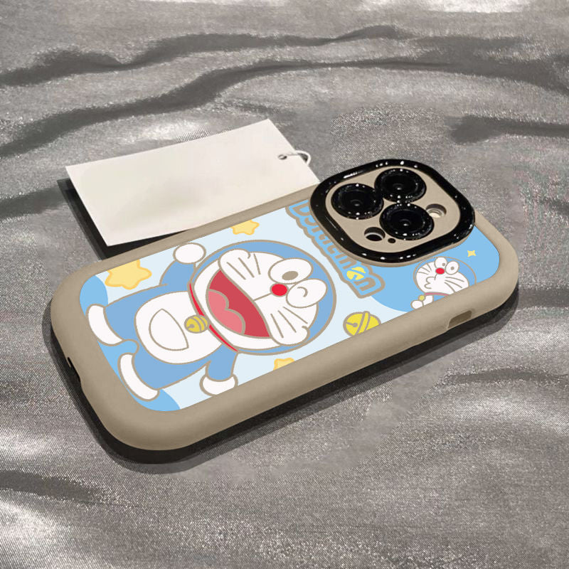 スマホケース  ドラえもんのカップルテーマ、全6色  耐衝撃・防振性能に優れ、高級感あふれるスマホケースで、iPhone に対応