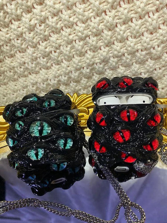 イヤホン保護カバー   超大人気   全9種 悪魔の目  デザイン イヤホンケース