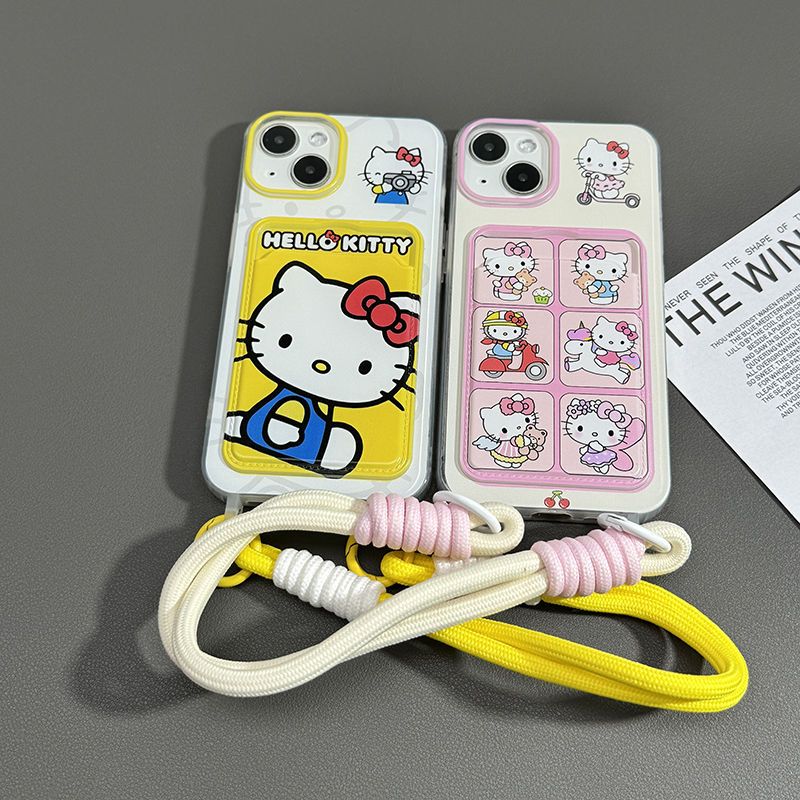 スマホケース  可愛らしいハローキティをメインデザインしたスマホケースが登場!  耐衝撃・防振性能に優れ、高級感あふれるスマホケースで、iPhone に対応