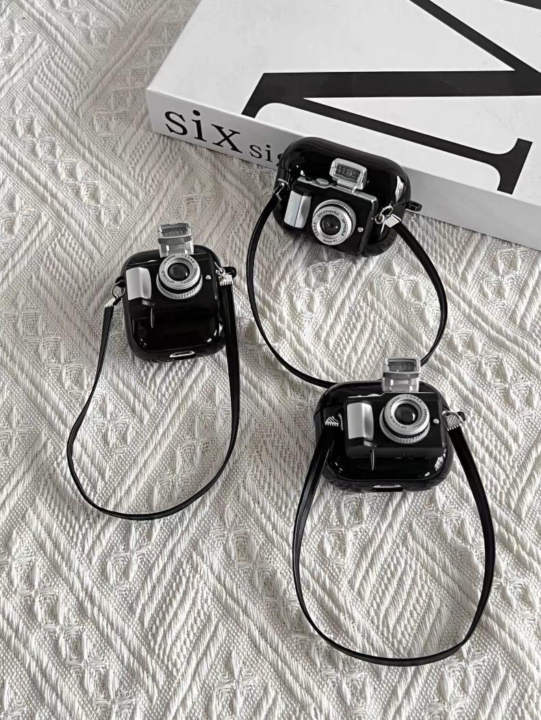 イヤホン保護カバー   超大人気  発光カメラ型  デザイン イヤホンケース