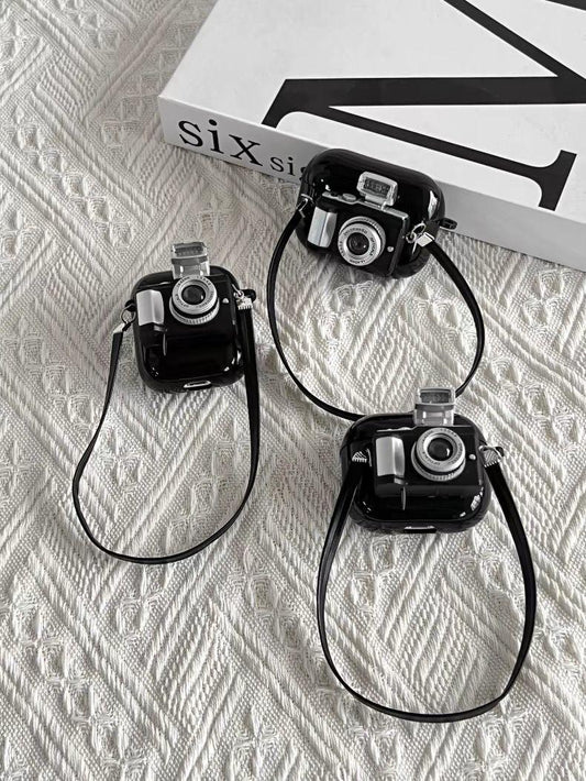 イヤホン保護カバー   超大人気  発光カメラ型  デザイン イヤホンケース