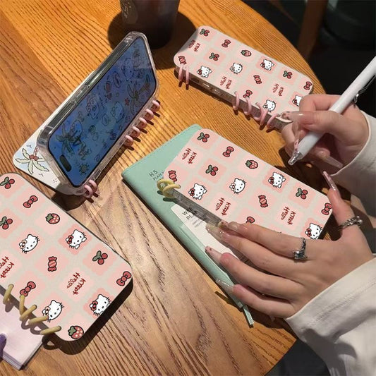 本型スマホケース ハローキティ テーマ 手帳型スマホケース  少女感溢れる可愛いキャラクター折りたたみ式ケース! iPhone に対応