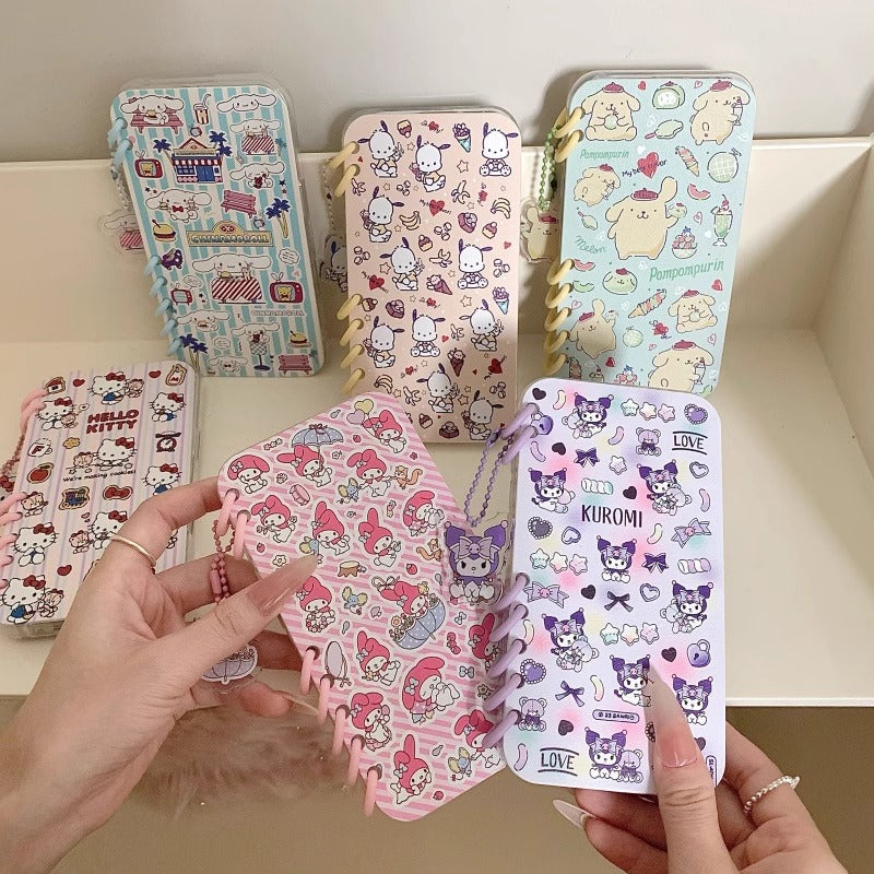 本型スマホケース ハローキティ テーマ 手帳型スマホケース キャラクターの柔らかい 折りたたみ式 ノート型 スマホケース iPhone に対応