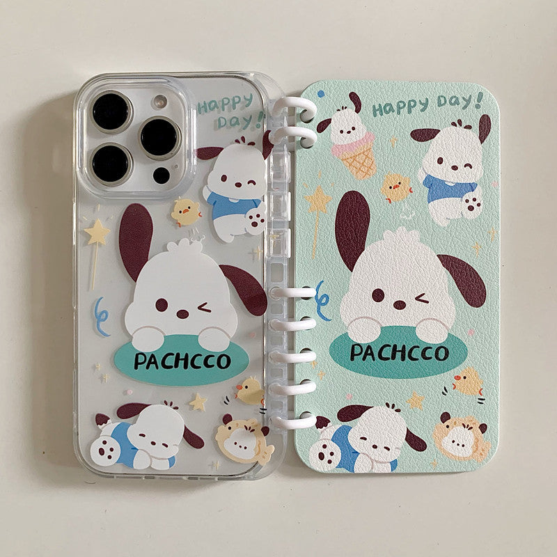 本型スマホケース ハローキティ デザイン  手帳型スマホケース キャラクターの柔らかい 折りたたみ式 ノート型 スマホケース iPhone に対応