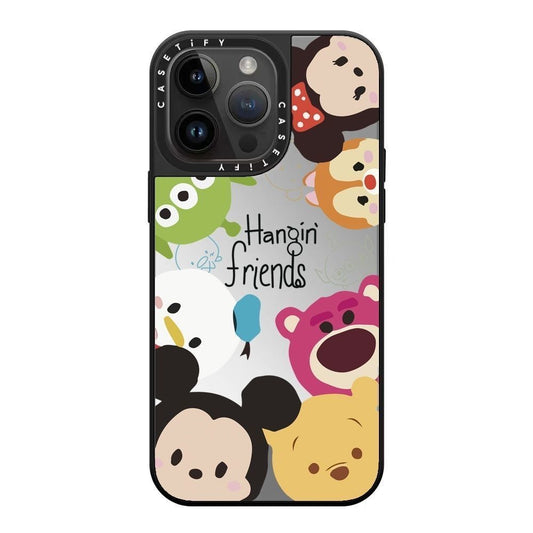 スマホケース  ミッキーと仲間テーマ  耐衝撃・防振性能に優れ、高級感あふれるスマホケースで、iPhone に対応