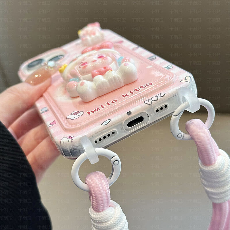 スマホケース  可愛らしさと実用性がマッチしたカードケース付きスマホケース!  耐衝撃・防振性能に優れ、高級感あふれるスマホケースで、iPhone に対応