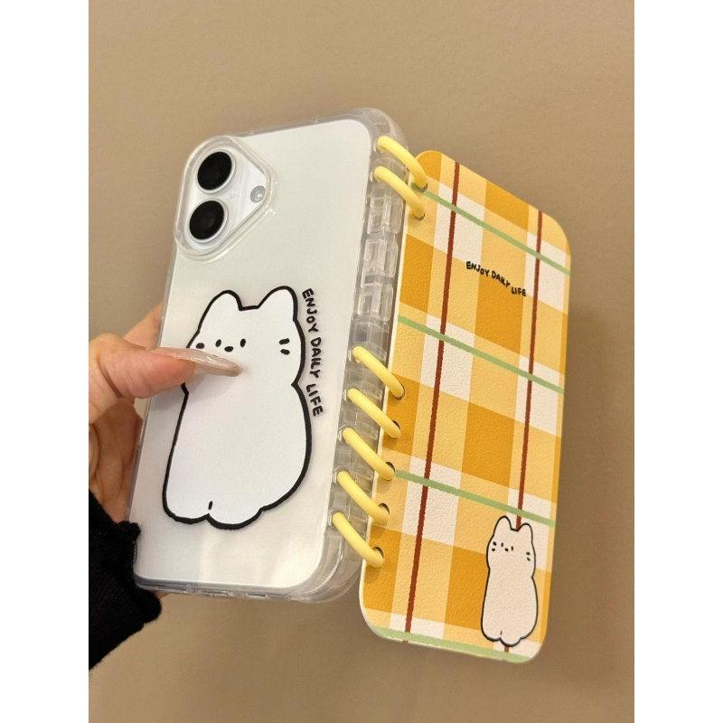 本型スマホケース 可愛いテーマ 手帳型スマホケース キャラクターの柔らかい 折りたたみ式 ノート型 スマホケース  iPhone に対応