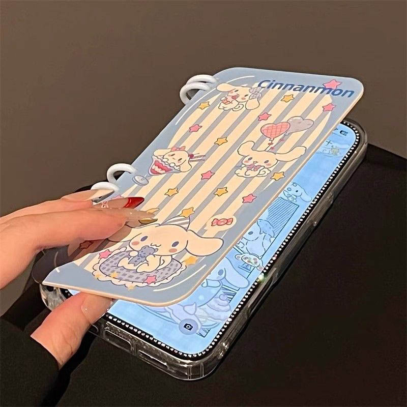 本型スマホケース クロミ 手帳型スマホケース キャラクターの柔らかい 折りたたみ式 ノート型 スマホケース iPhone に対応