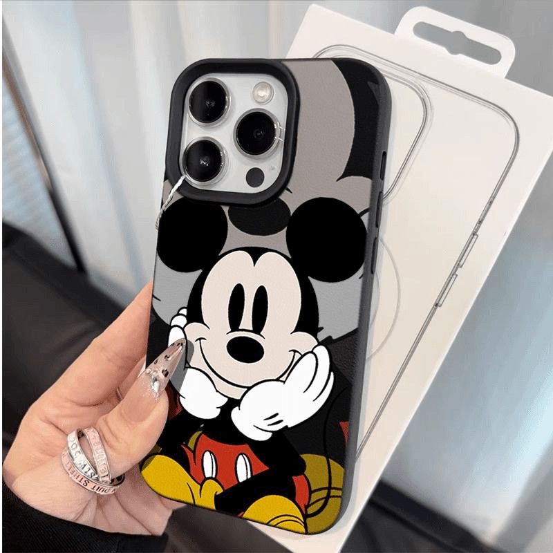 スマホケース  ミッキーシリーズ  耐衝撃・防振性能に優れ、高級感あふれるスマホケースで、iPhone に対応