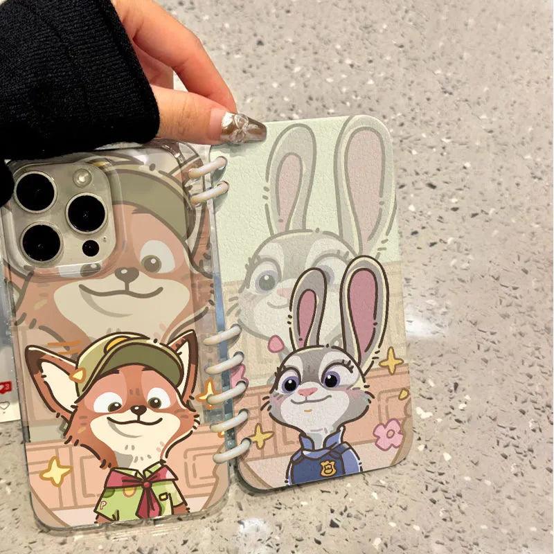 本型スマホケース  手帳型スマホケース キャラクターの柔らかい 折りたたみ式 ノート型 スマホケース  iPhone に対応