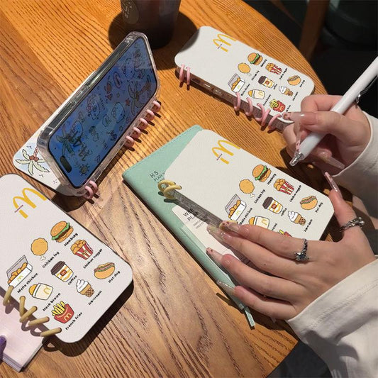 本型スマホケース Mテーマ 手帳型スマホケース キャラクターの柔らかい 折りたたみ式 ノート型 スマホケース  iPhone に対応