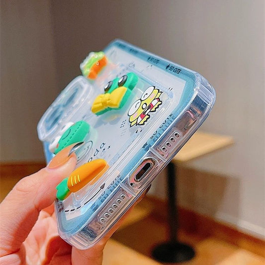 スマホケース  生き生きとした立体のオトコアメガエルの耳が目を引くスマホケース! 耐衝撃・防振性能に優れ、高級感あふれるスマホケースで、iPhone に対応