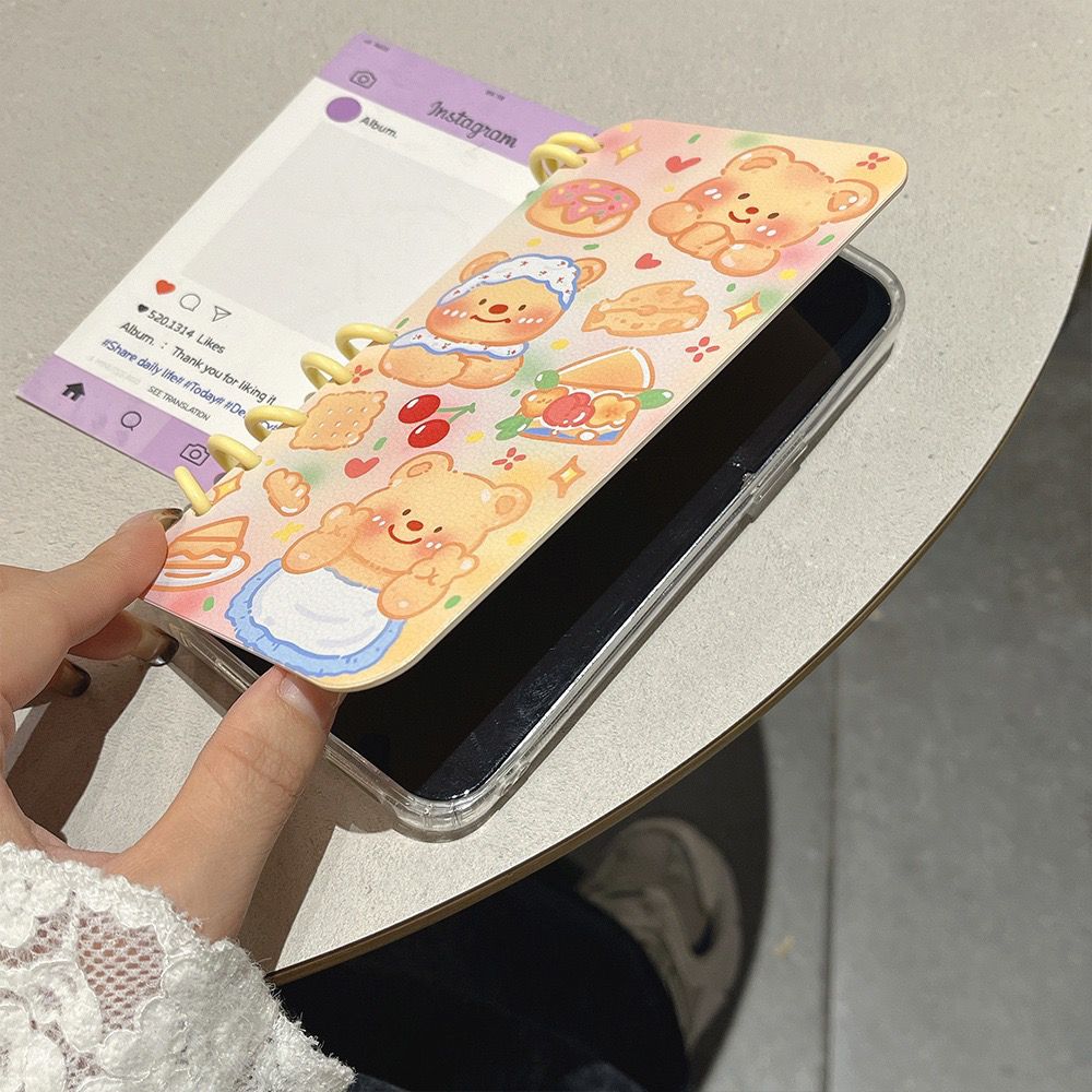 本型スマホケース 可愛いテーマ 手帳型スマホケース キャラクターの柔らかい 折りたたみ式 ノート型 スマホケース iPhone に対応