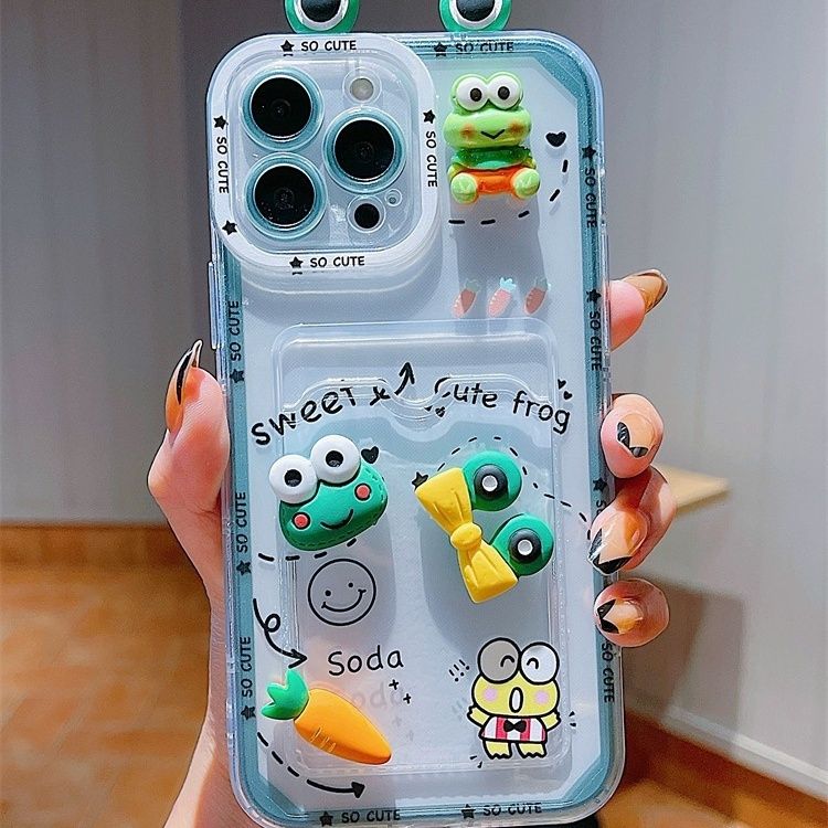 スマホケース  生き生きとした立体のオトコアメガエルの耳が目を引くスマホケース! 耐衝撃・防振性能に優れ、高級感あふれるスマホケースで、iPhone に対応