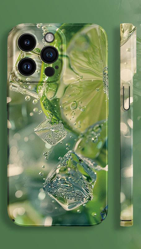 スマホケース  夏のフルーツパーティテーマ、 全 6 種  耐衝撃・防振性能に優れ、高級感あふれるスマホケースで、iPhone に対応