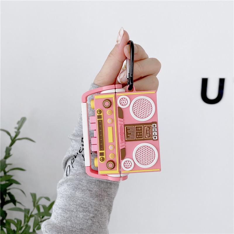 イヤホン保護カバー   超大人気  ピンクのラジオ  デザイン イヤホンケース