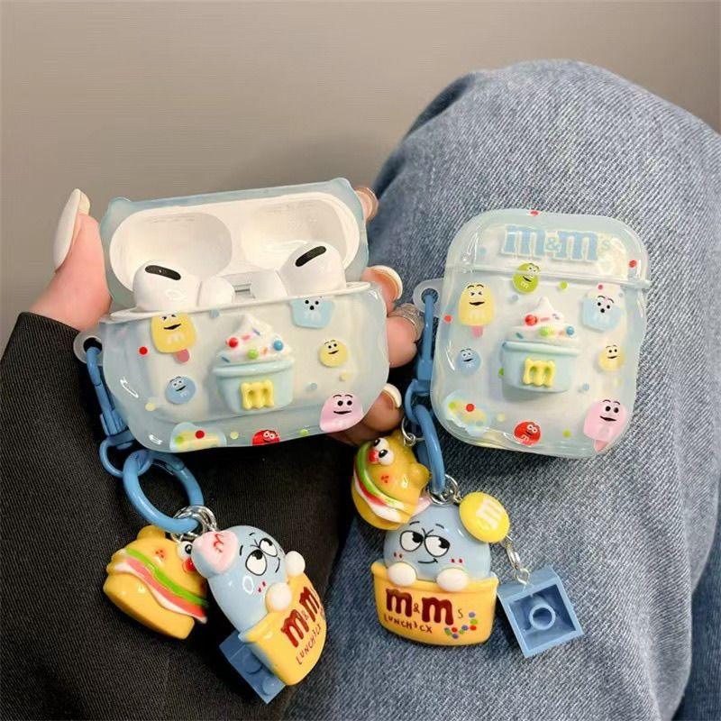 イヤホン保護カバー   超大人気  アイスクリーム  デザイン イヤホンケース