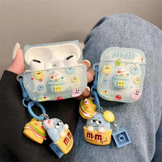 イヤホン保護カバー   超大人気  アイスクリーム  デザイン イヤホンケース