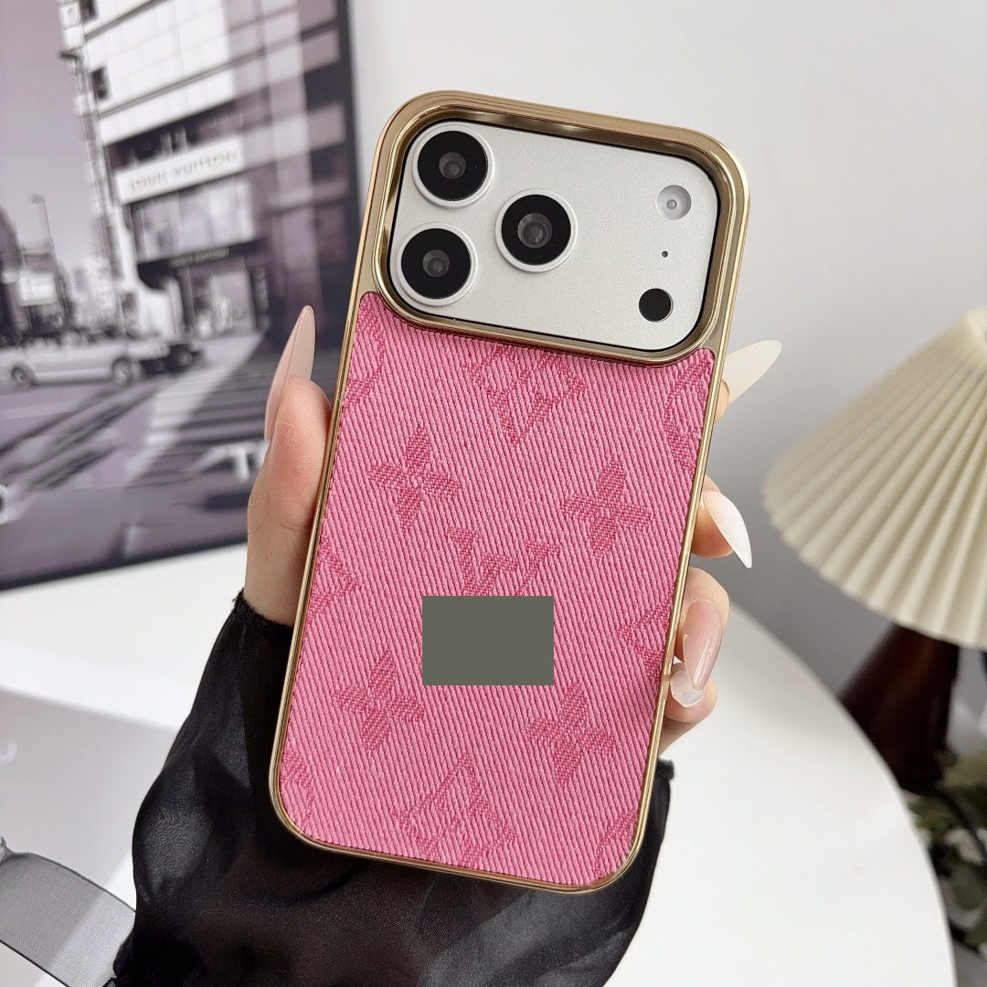 #209 スマホケース デニムテーマ メッキ加工 耐衝撃・防振性能に優れ、iPhone13~17 に対応