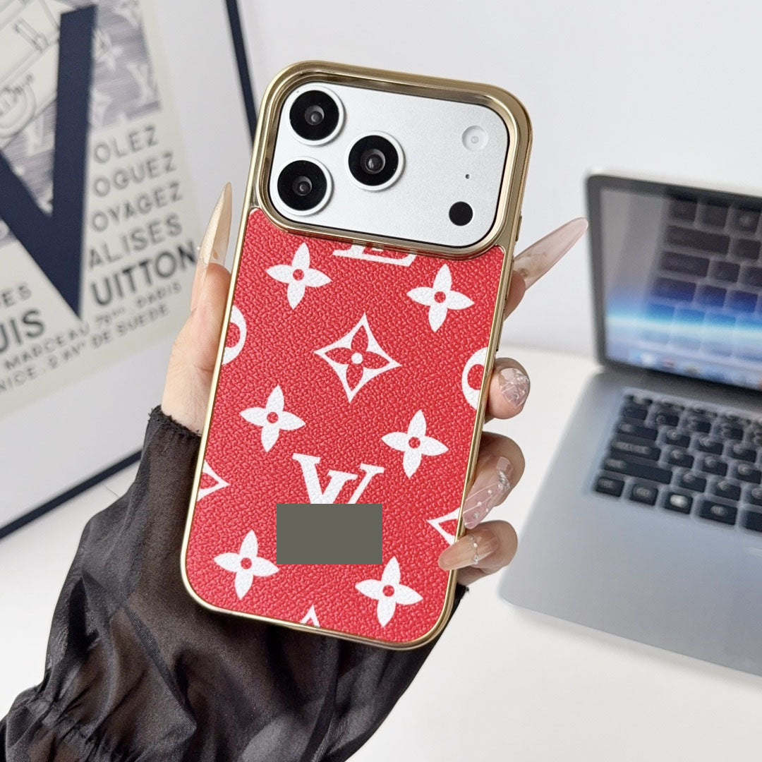 #208 スマホケース メッキ加工 耐衝撃・防振性能に優れ、iPhone13~17 に対応