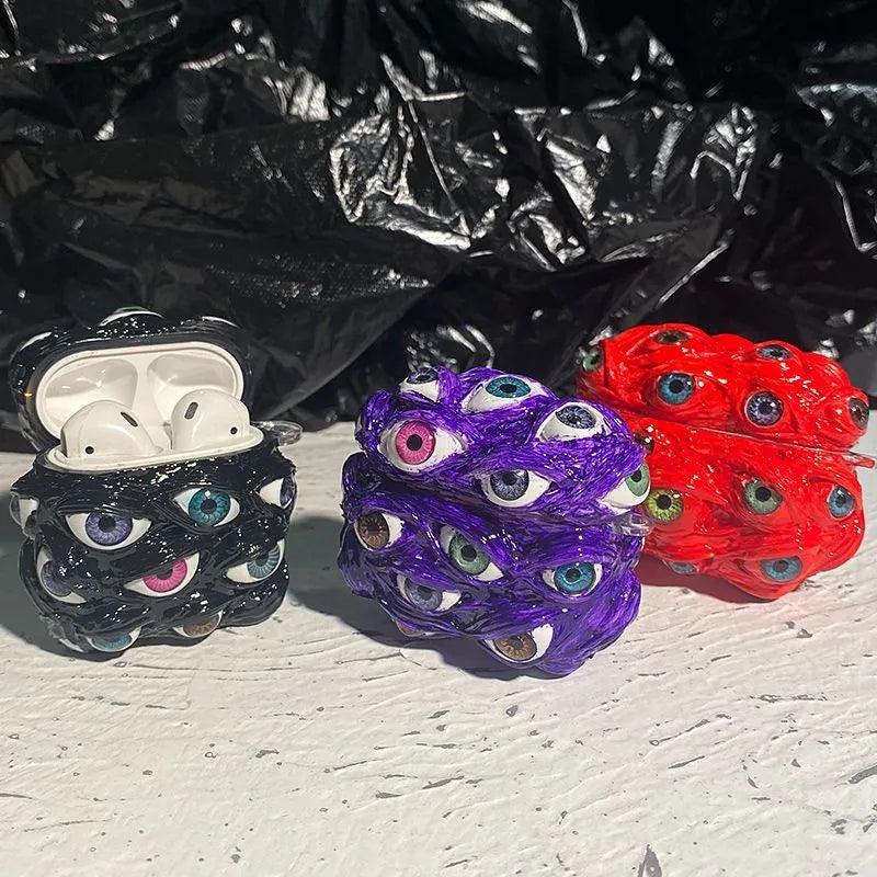 イヤホン保護カバー   超大人気   全9種 悪魔の目  デザイン イヤホンケース