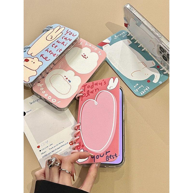 本型スマホケース   手帳型スマホケース  キャラクターの柔らかい 折りたたみ式 ノート型 スマホケース  iPhone に対応