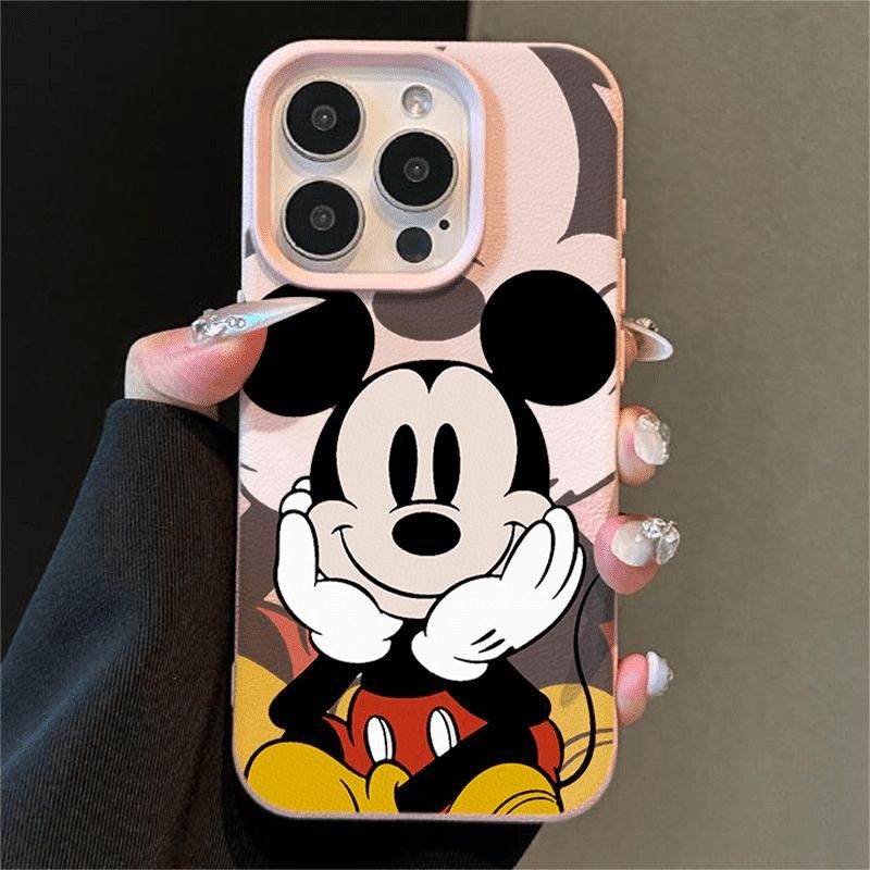 スマホケース  ミッキーシリーズ  耐衝撃・防振性能に優れ、高級感あふれるスマホケースで、iPhone に対応