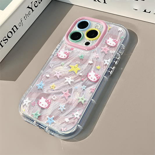 スマホケース  グラフィティスターのヘローキティテーマ、  耐衝撃・防振性能に優れ、高級感あふれるスマホケースで、iPhone に対応